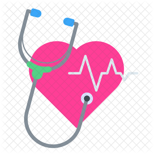 Heartbeat, Pulse, Stethoscope, Checkup, Medical, Care, - Medical Check Up Icon (512x512)