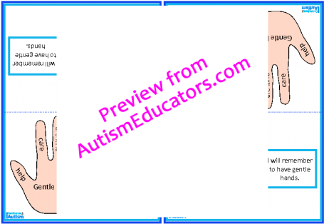 Positive Behavior Pack "gentle Hands\ - Display Device (500x500)