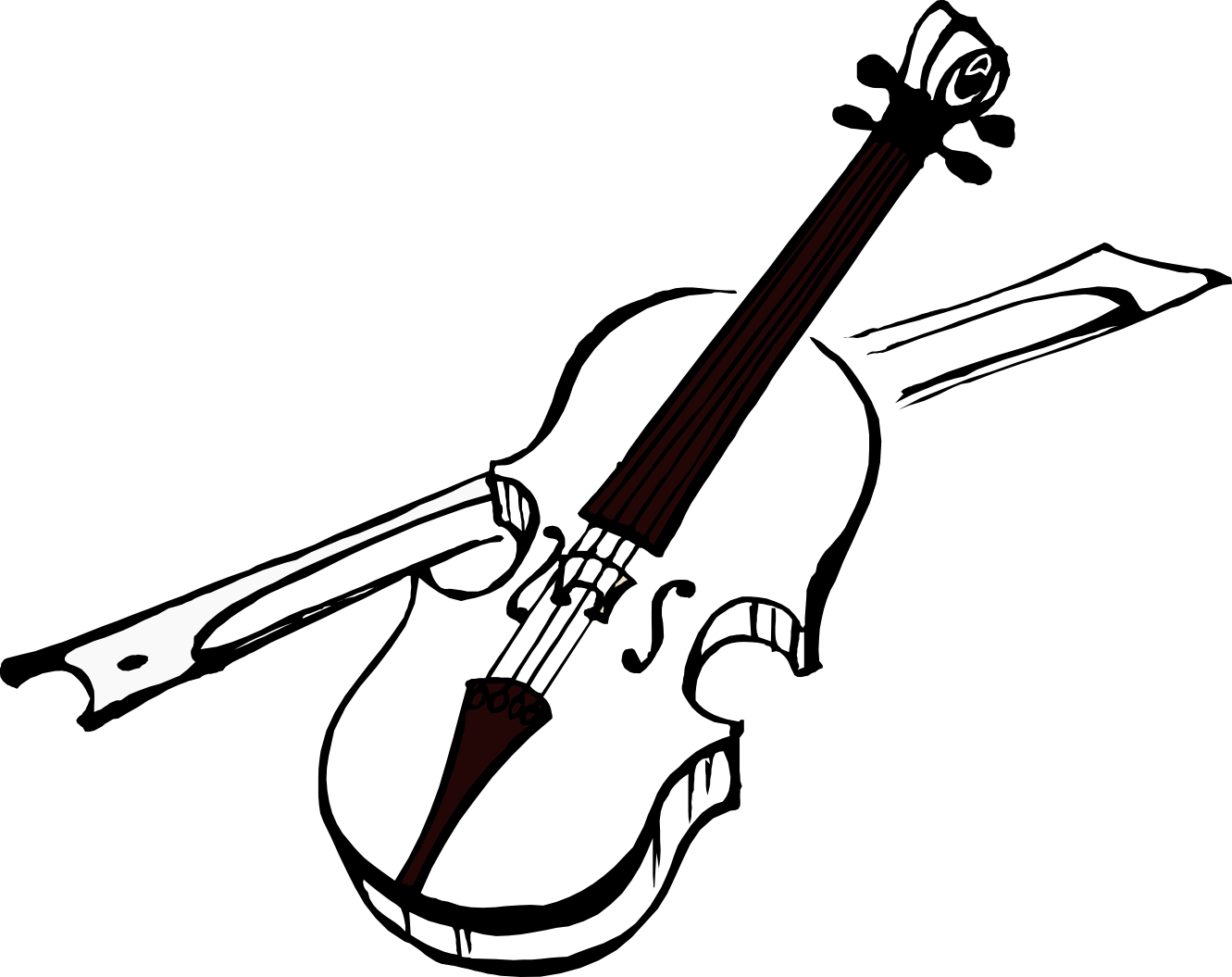 Piano Violin Clipart - Jesu, Joy Of Man's Desiring (violin Duet) - Violin (1331x1055)