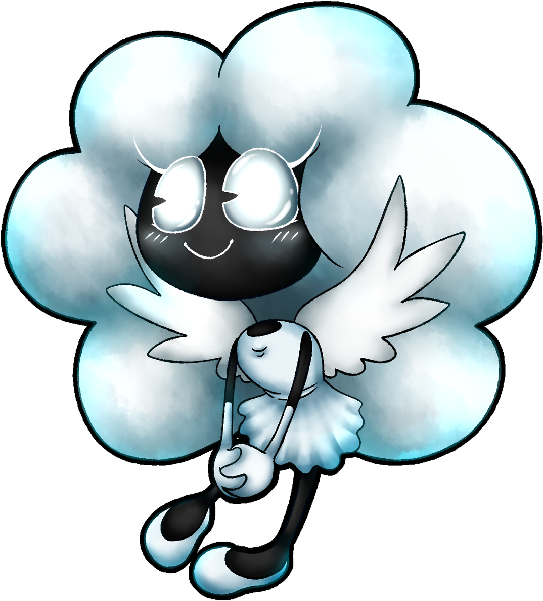 “ I Simply Love This Smol Cotton Ball, She's Super - Cartoon (1280x1313)