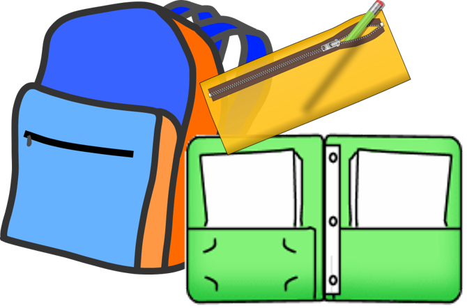 First Day School Supplies For 6th Graders - Bag (670x442)