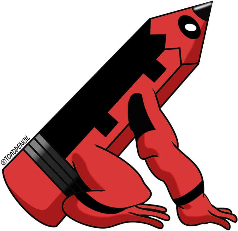 Deadpool Toad Pencil By Toadpencil - Deadpool (819x975)