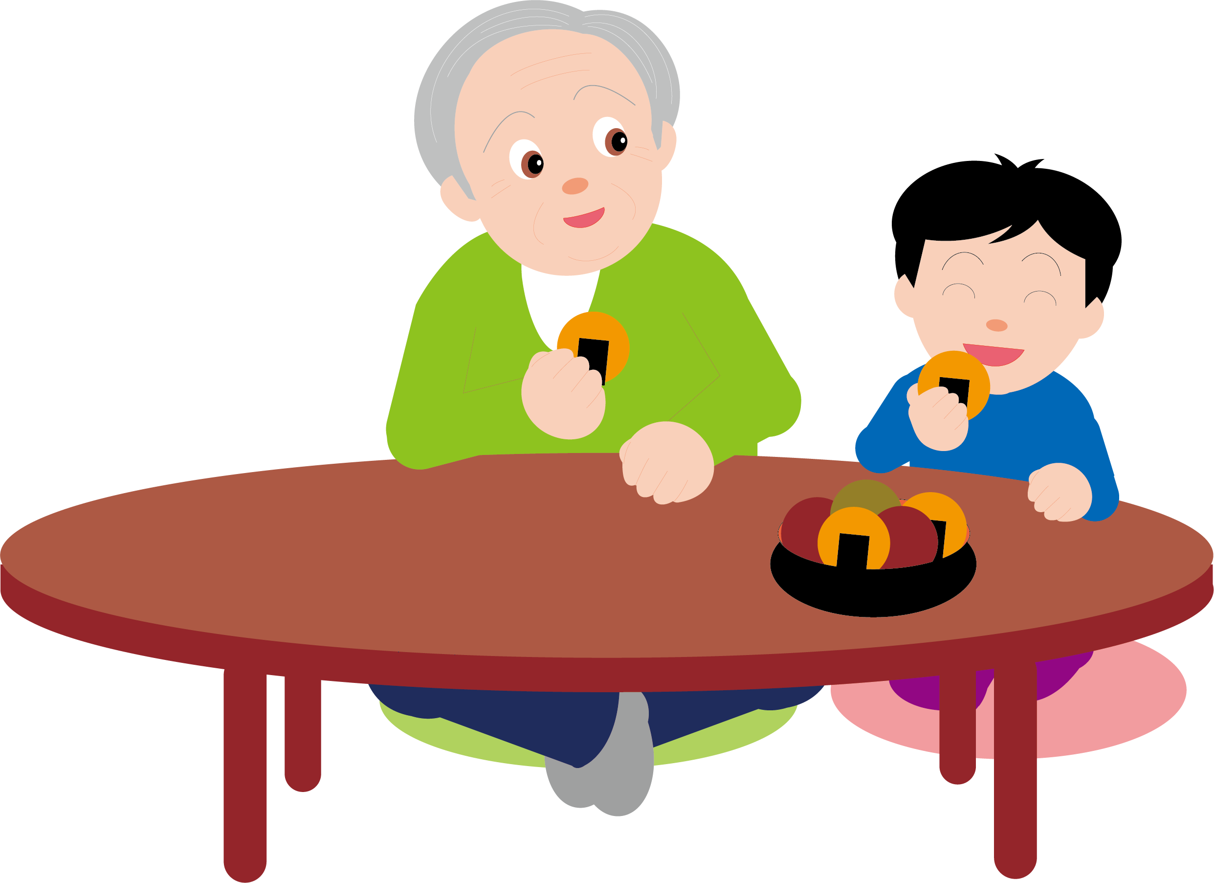 Child Old Age Cartoon - Child Old Age Cartoon (2483x1805)