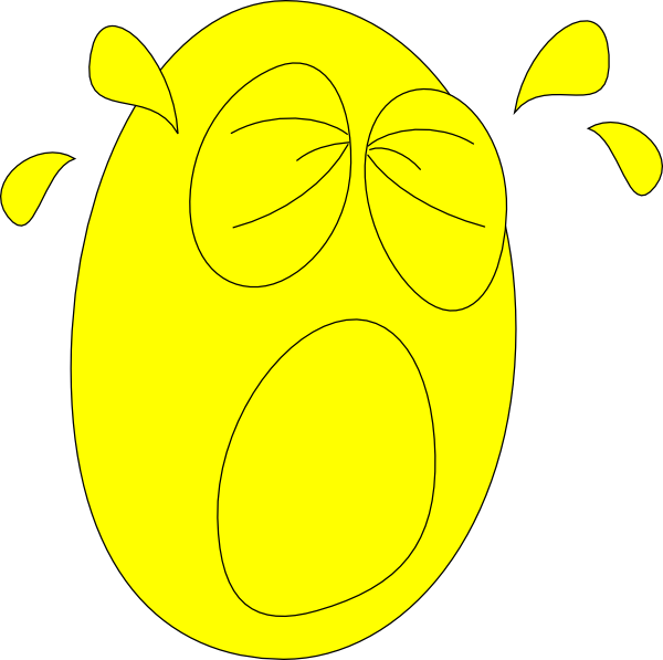 Animated Crying Face Clip Art Images - Test (600x597)