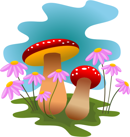 Mushroom Free To Use Clip Art - Mushrooms Can Clipart Png (538x570)
