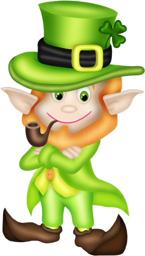 Leprechaun - Happy St Patrick's Day 2018 Cute (403x550)