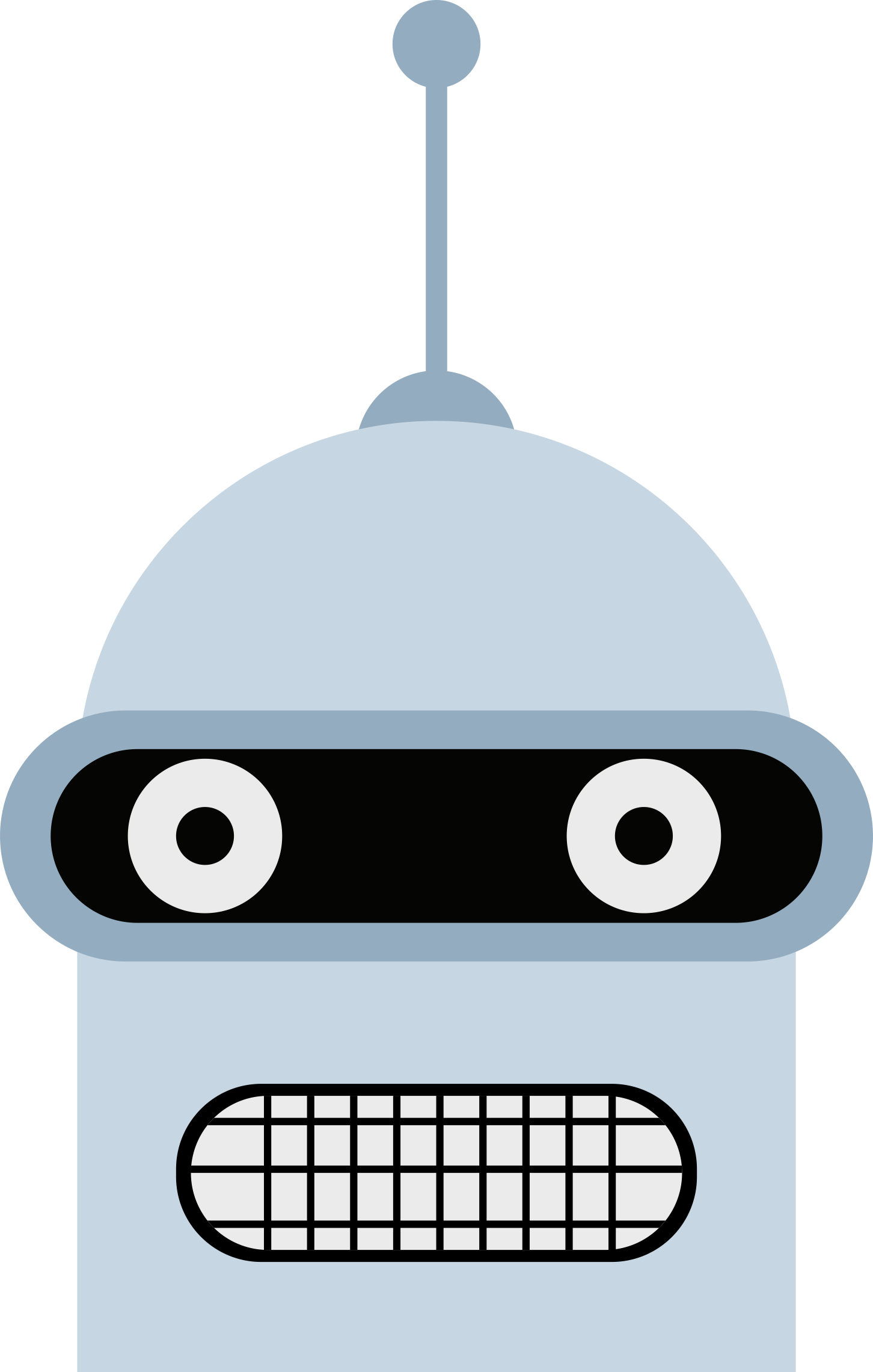 Robot Head Cliparts - Robot Head Clipart (1452x2280)