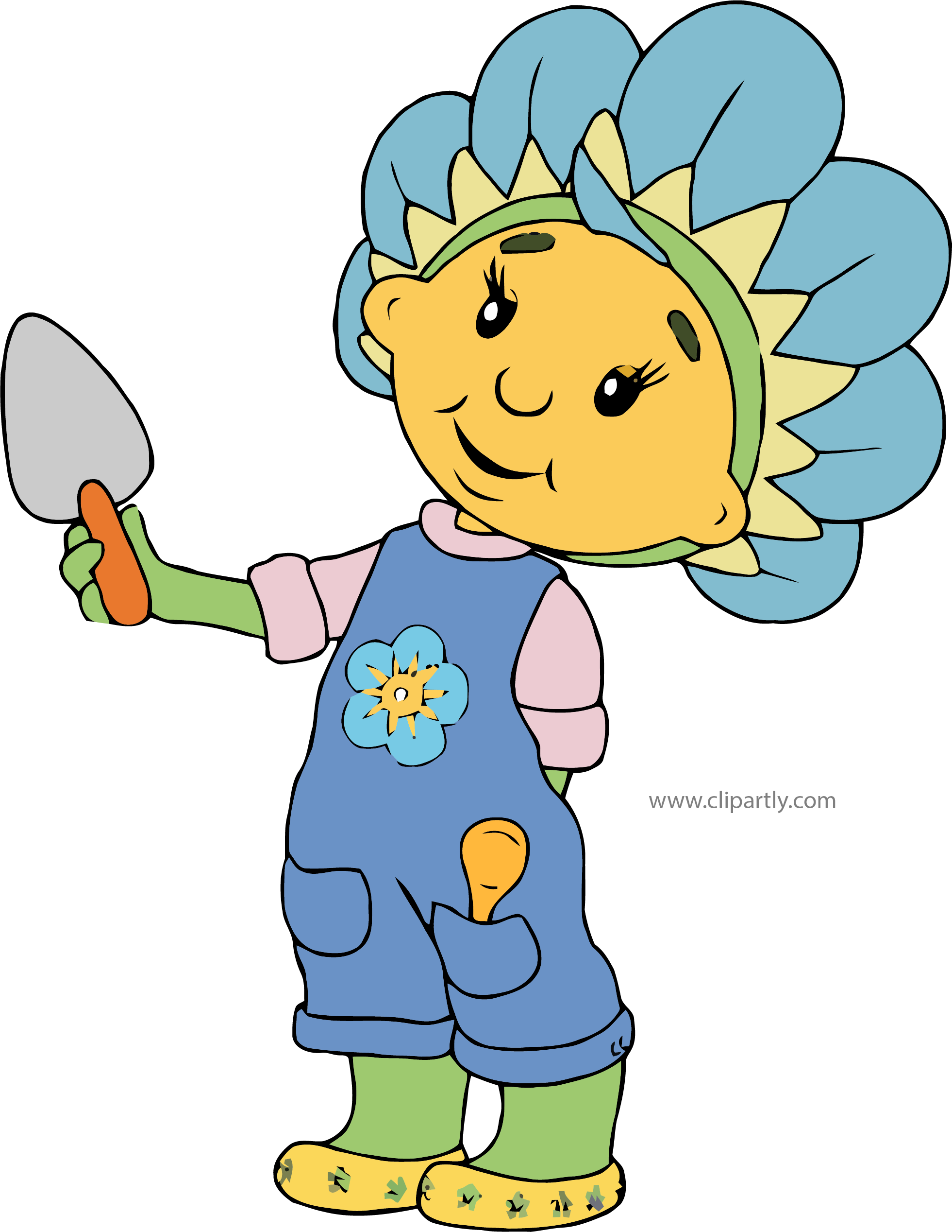 Fifi Shovel The Flowertots Clipart - Fifi Shovel The Flowertots Clipart (1961x2535)