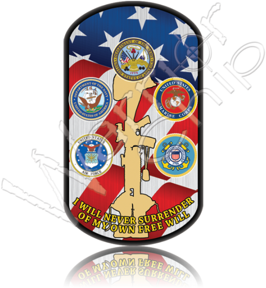 Military Poker Chips Custom Dog Tag - United States Department Of The Navy (540x600)