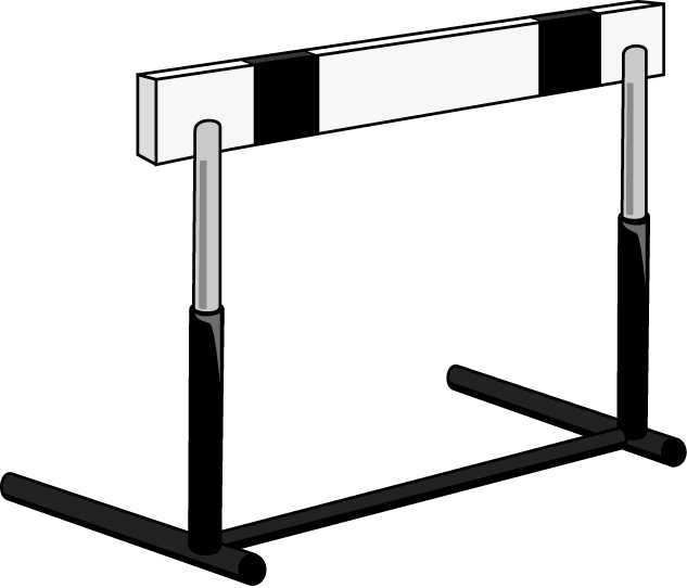 Hurdling Track & Field Hurdle Clip Art - Track Hurdle Clipart (633x542)