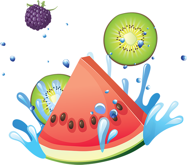 Watermelon Splash Clip Art - Watermelon Splash Clip Art (600x537)