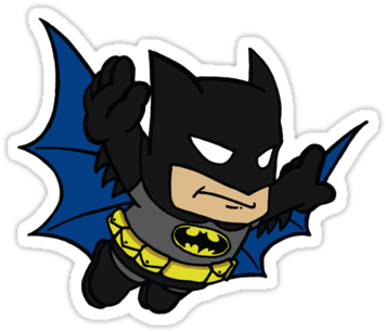 Super Batman Bros - Cute Batman Stickers (375x360)