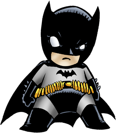 Pin Baby Batman Clipart - Mini Liga Da Justiça (407x473)