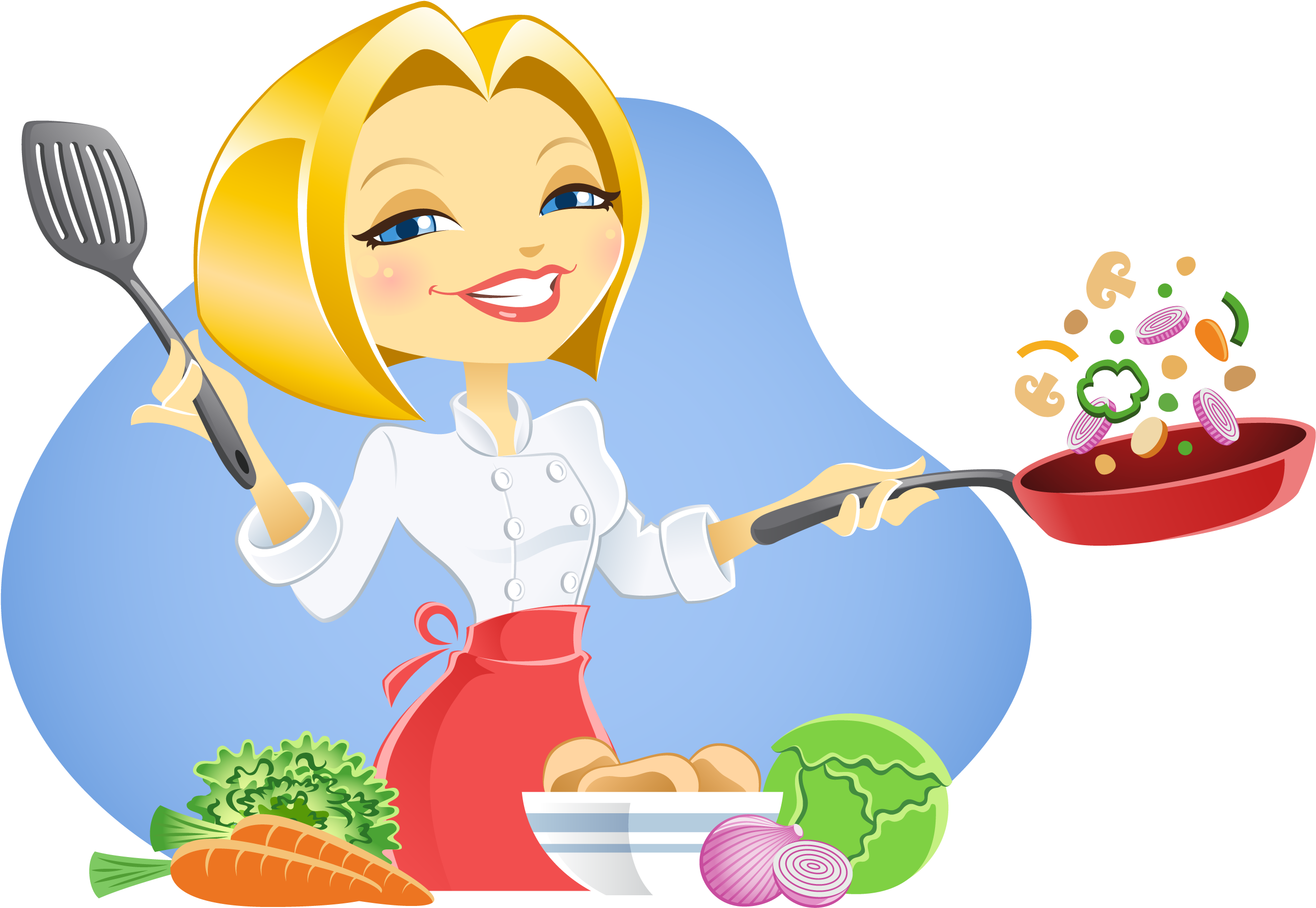 More From My Site - Cooking Lady Vector (2946x2000)