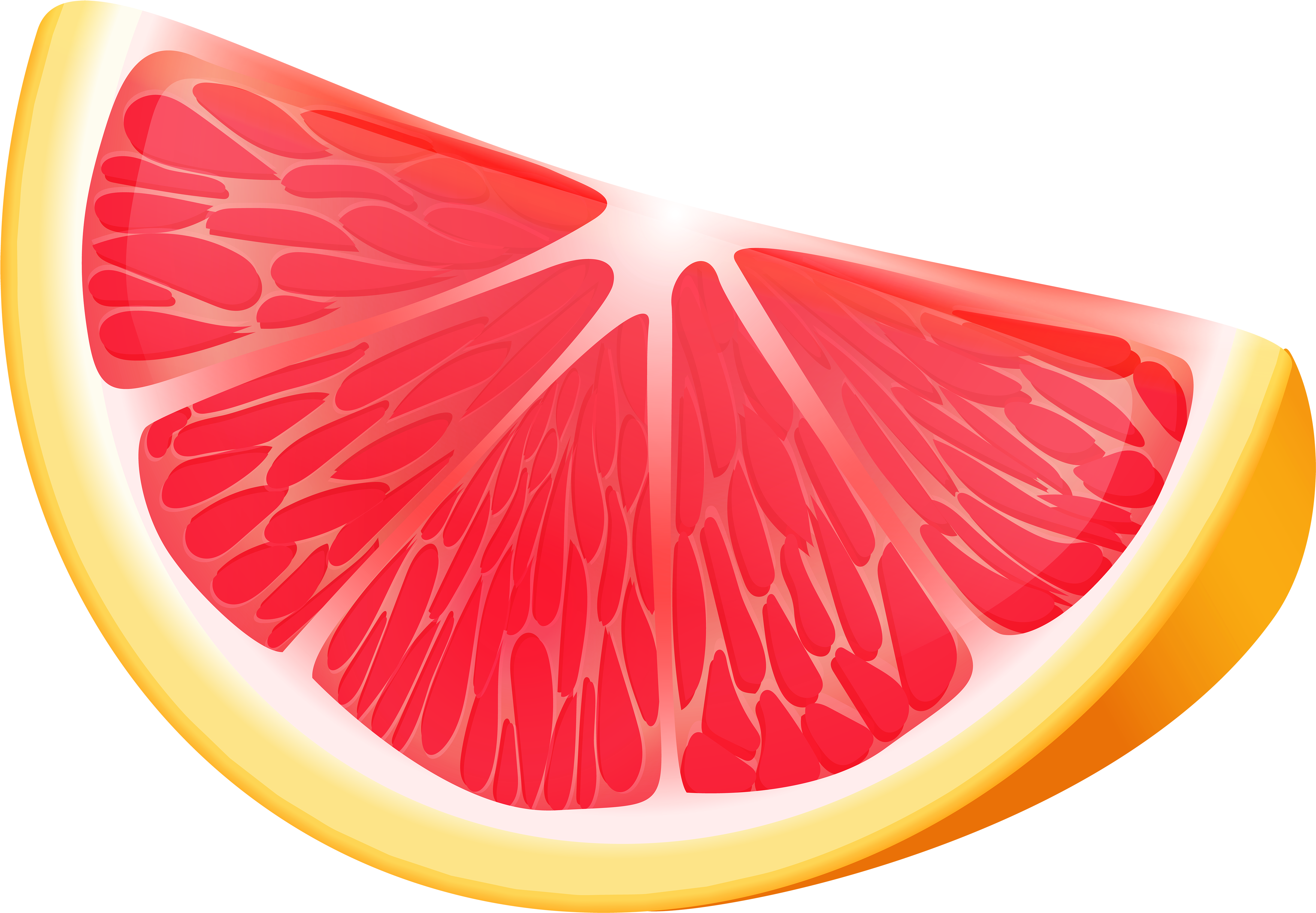 Grapefruit, Lemon, Lime And Orange Slices - Grapefruit Clipart Png (5000x3464)