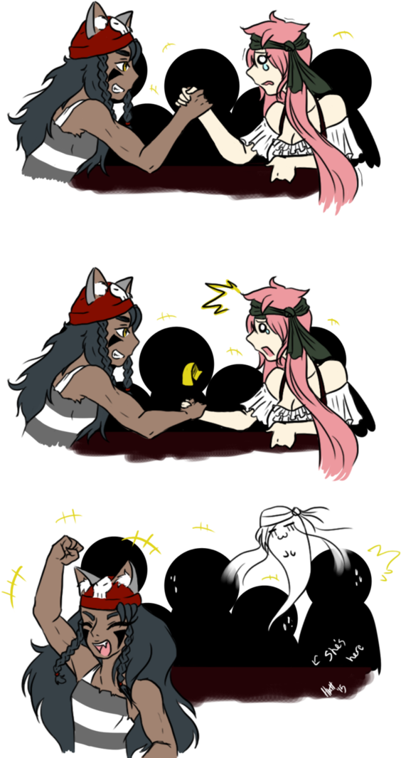 Arm Wrestling By A Lasting Dream - Deviantart Arm Wrestling (751x1064)