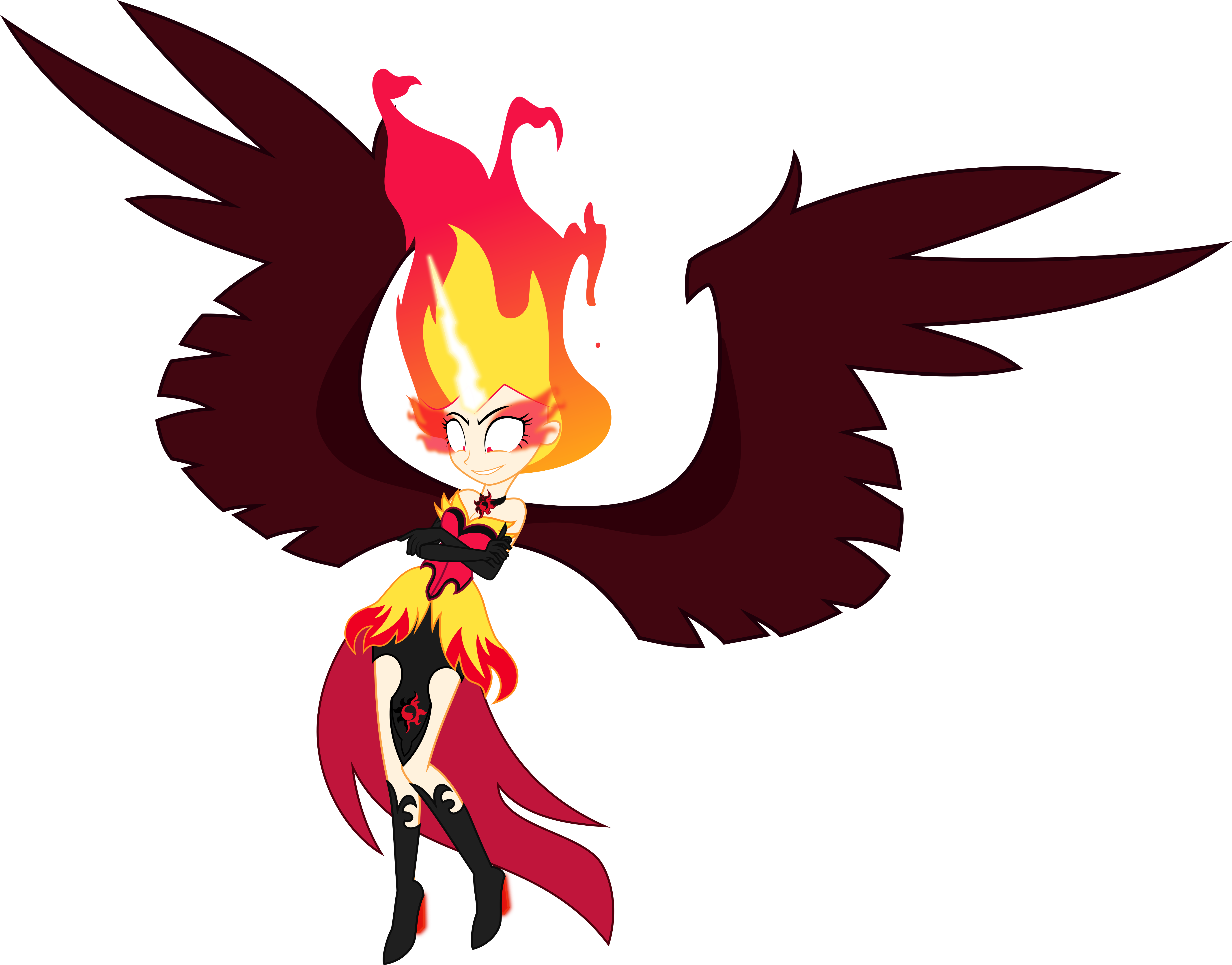 Full Body Vector Of Solar Eclipse From This Image - Sunset Shimmer Equestria Girl (1280x1002)