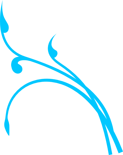 Aqua Vine Clip Art At Clker - Branch Clip Art (474x594)