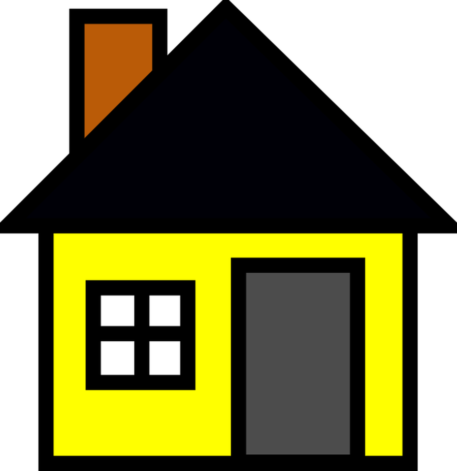 Zacchaeus House - Yellow House Clip Art (900x926)