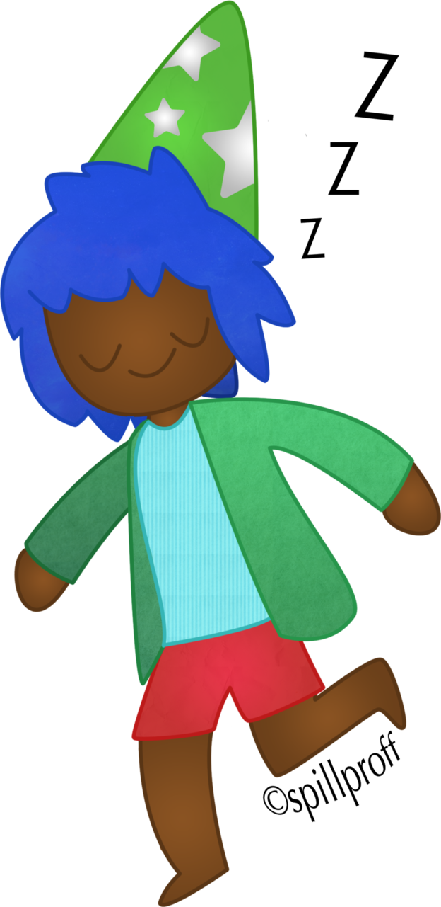 Sleeping Child By Rainbowhee - Cartoon (624x1281)