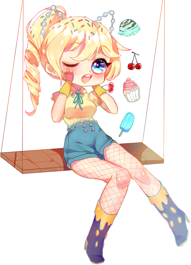 Ice Cream Aesthetic By Rosheruuu - Cartoon (822x1075)