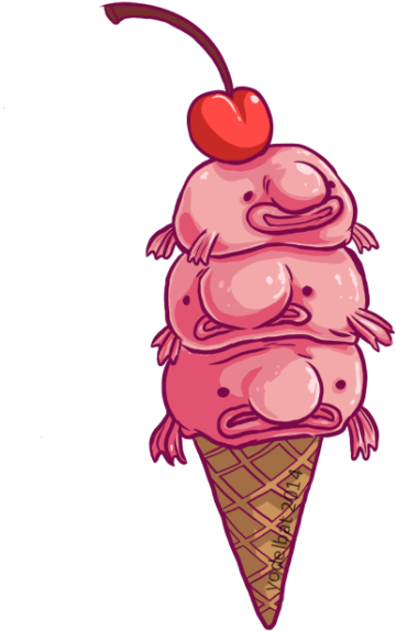 Follow Us On Social Media - Baby Blobfish (500x646)