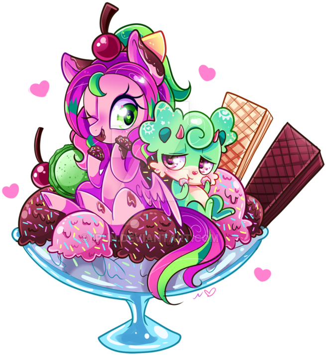 Ice Cream Party By Ipun - Illustration (800x800)