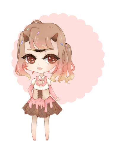Ice-cream Triclops/monster Girl Adopt By Mofojuju - Illustration (413x519)
