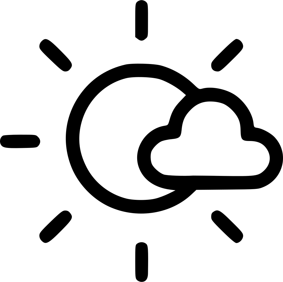 Sun Cloud Sunny Nature Sky Comments - Modern Icon Sunrise Sunset Png (980x978)