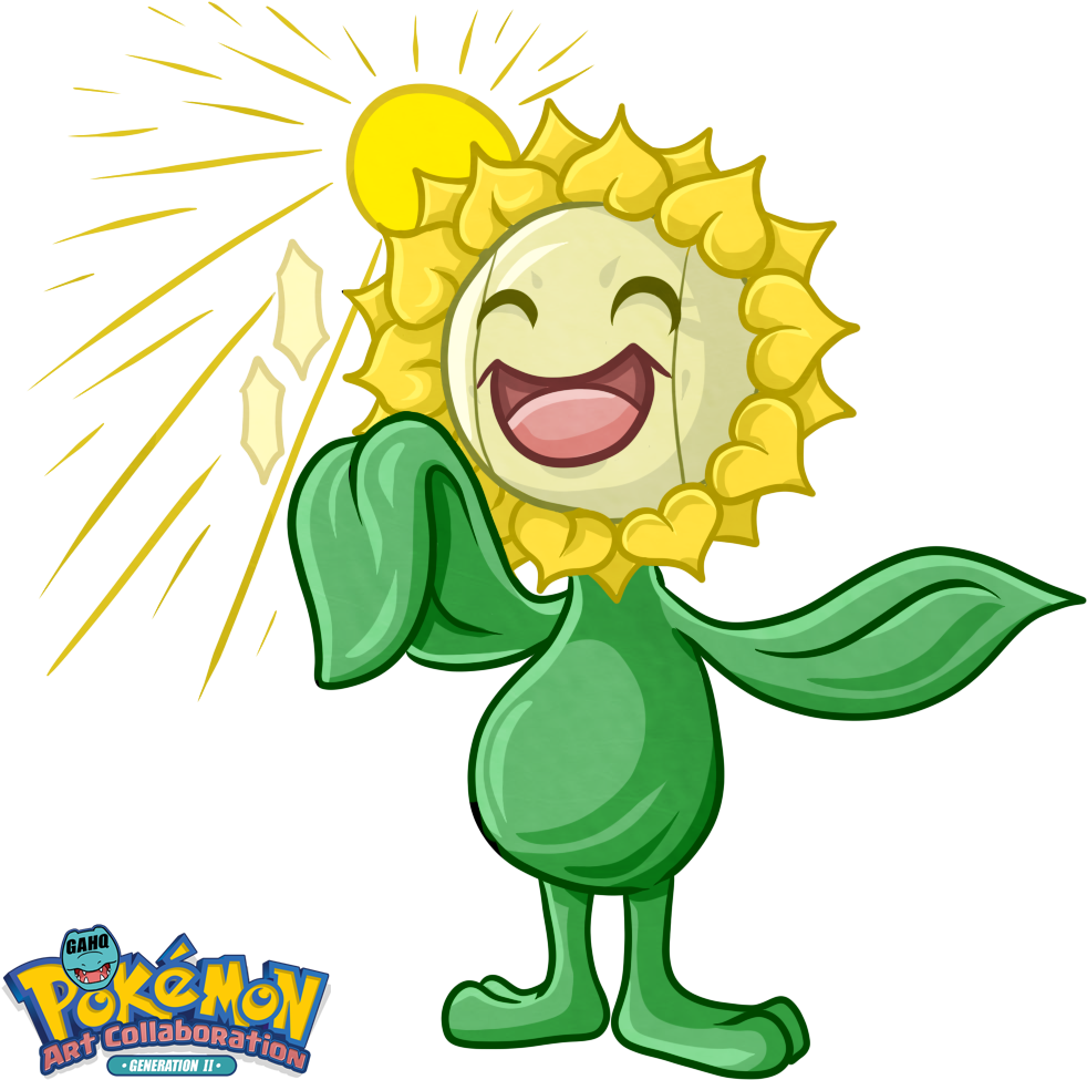 #192 Sunflora Used Sunny Day And Grass Whistle In The - Game-art-hq (1000x1000)