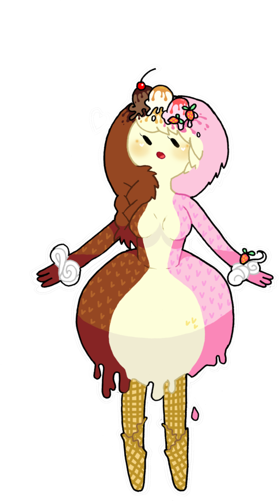 Triple Flavored Icecream By Ask Foxyqueen-d67ka0h - Adventure Time Ice Cream Princess (725x1103)