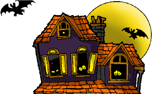 Haunted House Coloring Pages (600x315)