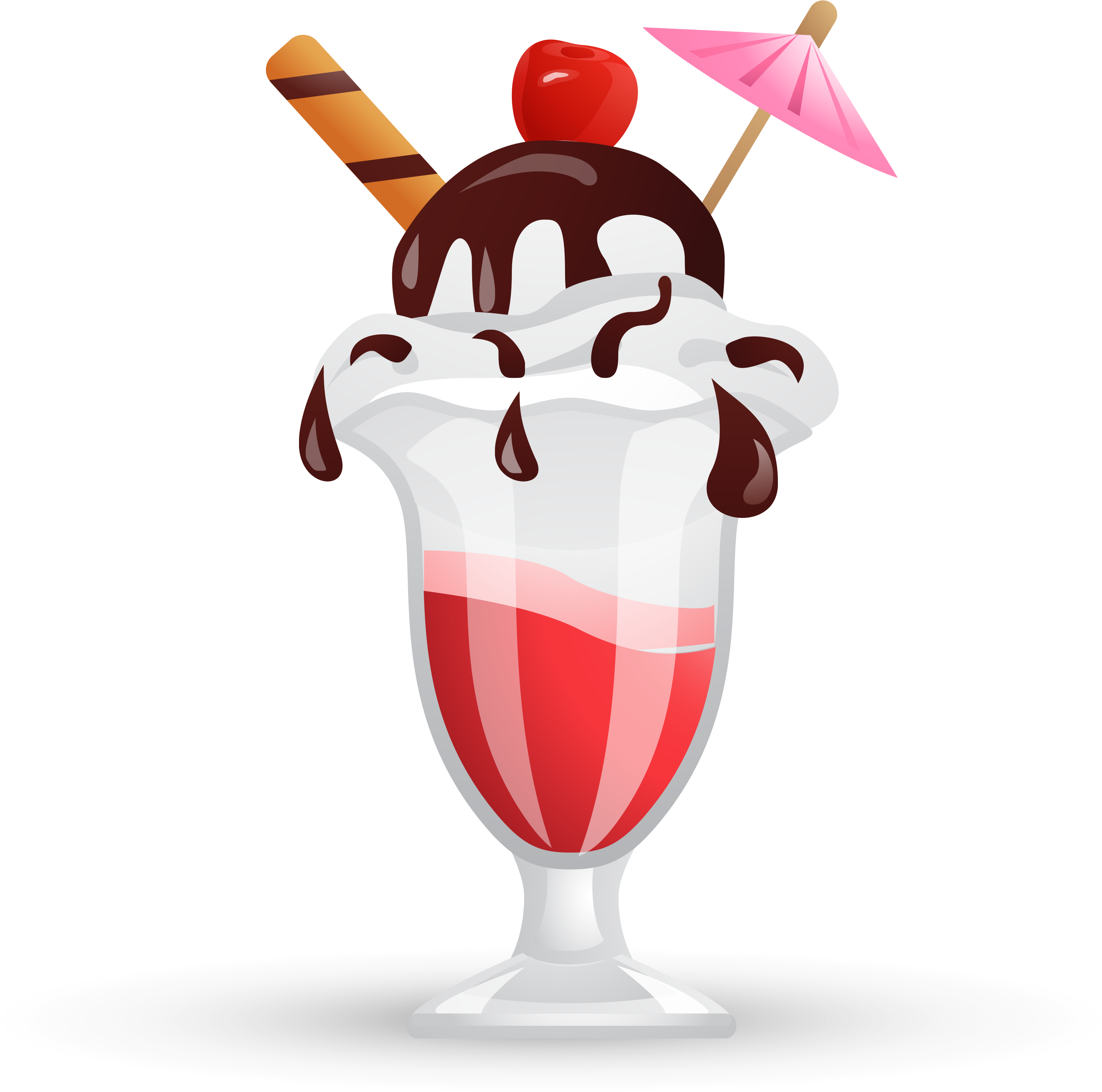 Sundae Ice Cream Cake Vadilal - Ice Cream Glass Vector Png (3000x2920)