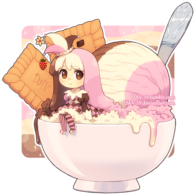 Neapolitan Ice Cream By Dav-19 - Dav 19 Food (651x656)