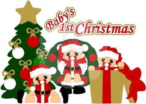 Baby's First Christmas - Cartoon (480x480)