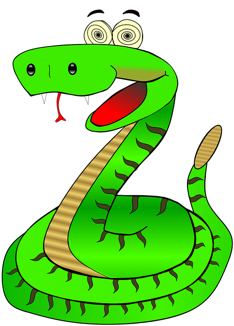 Cartoon Rattlesnake 2, Buy Clip Art - Klapperschlange Clipart (641x720)