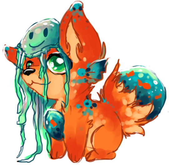 Jellyfish Fox Adopt Auction Closed By Yumehaeya - Cartoon (541x541)