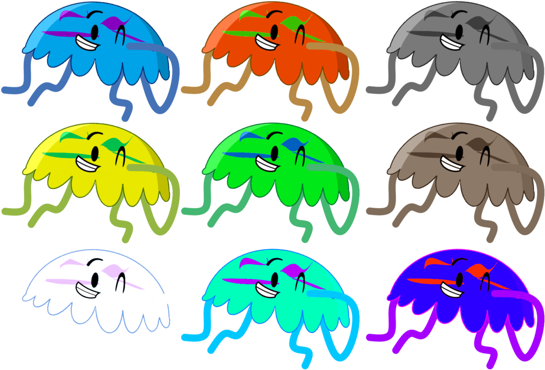 Jellyfish Colors By Domobfdi - Jellyfish Colors By Domobfdi (1081x739)