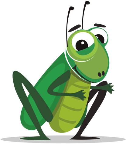 Cricket Clipart Transparent - Bug Cartoon Png (512x512)