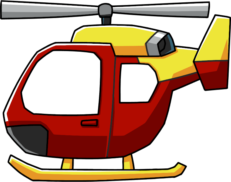Helicopter Clip Art At Clker - Scribblenauts Helicopter (782x616)