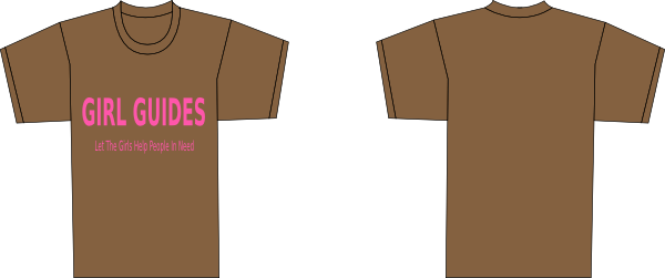 Shirt Clipart Brown T - T Shirt Template Brown (600x251)
