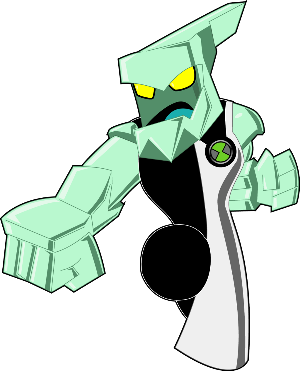 Chibi Diamond Head By Drew0b1 Chibi Diamond Head By - Ben 10 Baby Diamondhead (1024x1265)