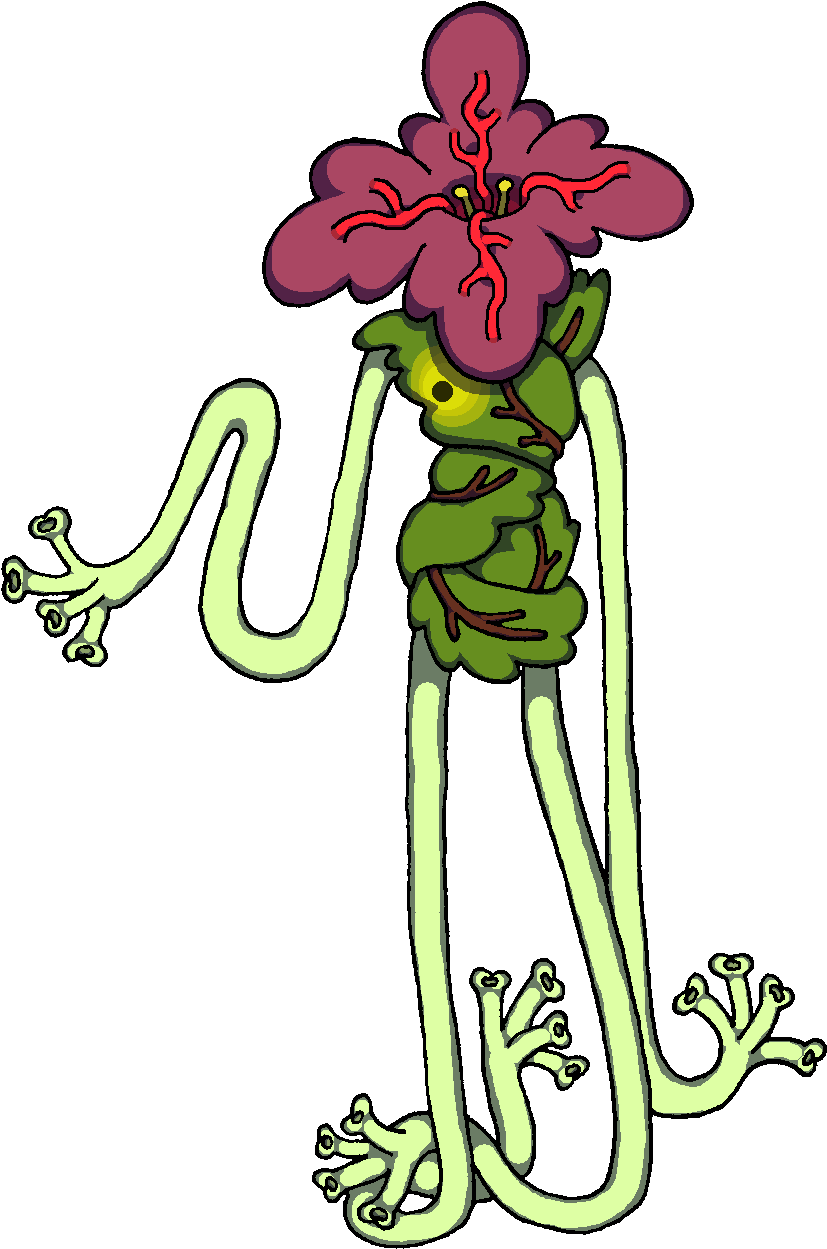 Bogleech Nightmare Monster Art Egg Baby Plant Alien - Art (852x1272)