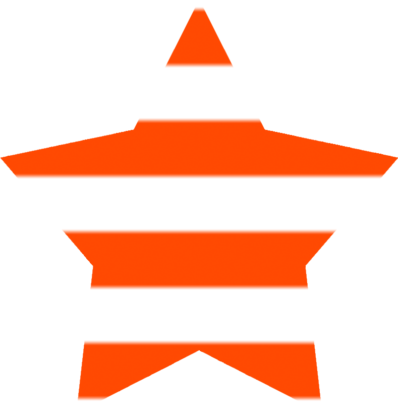Orange Star With Shades - Sign (861x908)