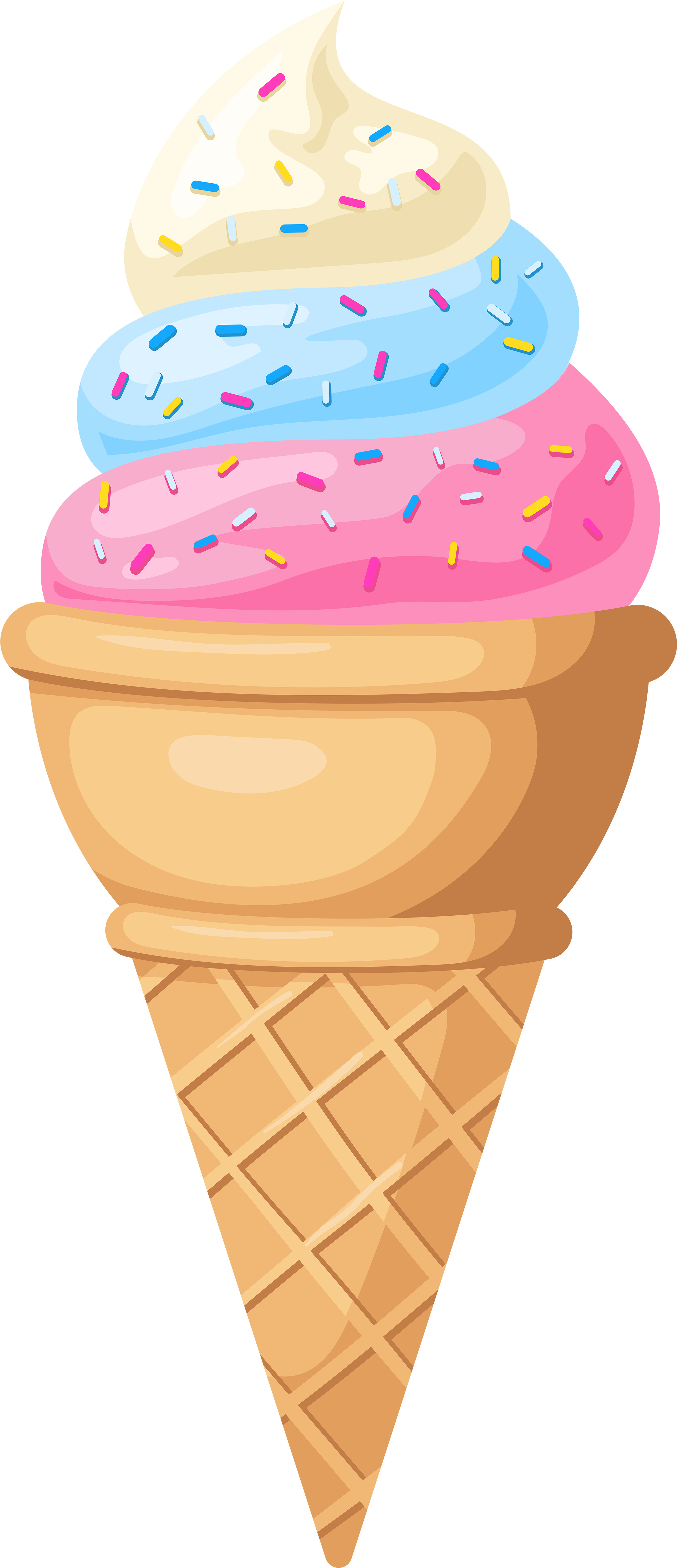 Ice Cream Cone Png Clip Art - Ice Cream Cone Clip Art (2591x6000)