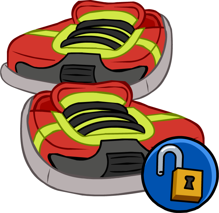 Club Penguin Wiki - Club Penguin Neon Sneakers (749x729)