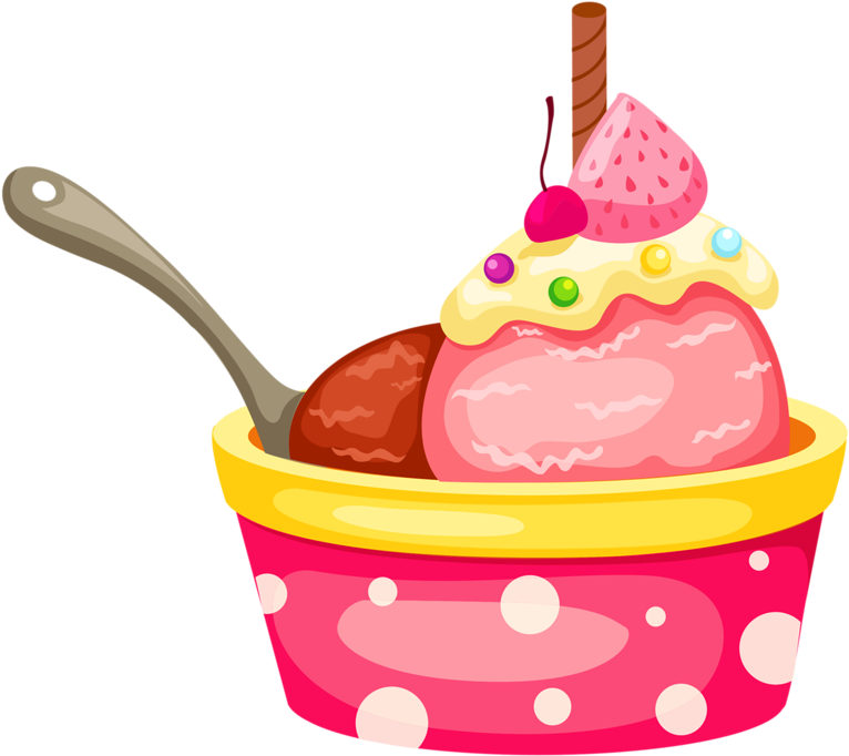 Cute Cliparts ❤ Ice Cream - Clipart Ice Cream Cup (800x753)