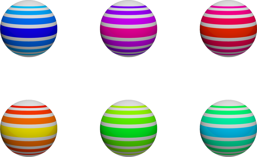 279 Striped Balls By Tigers-stock - Striped Balls Png (900x550)