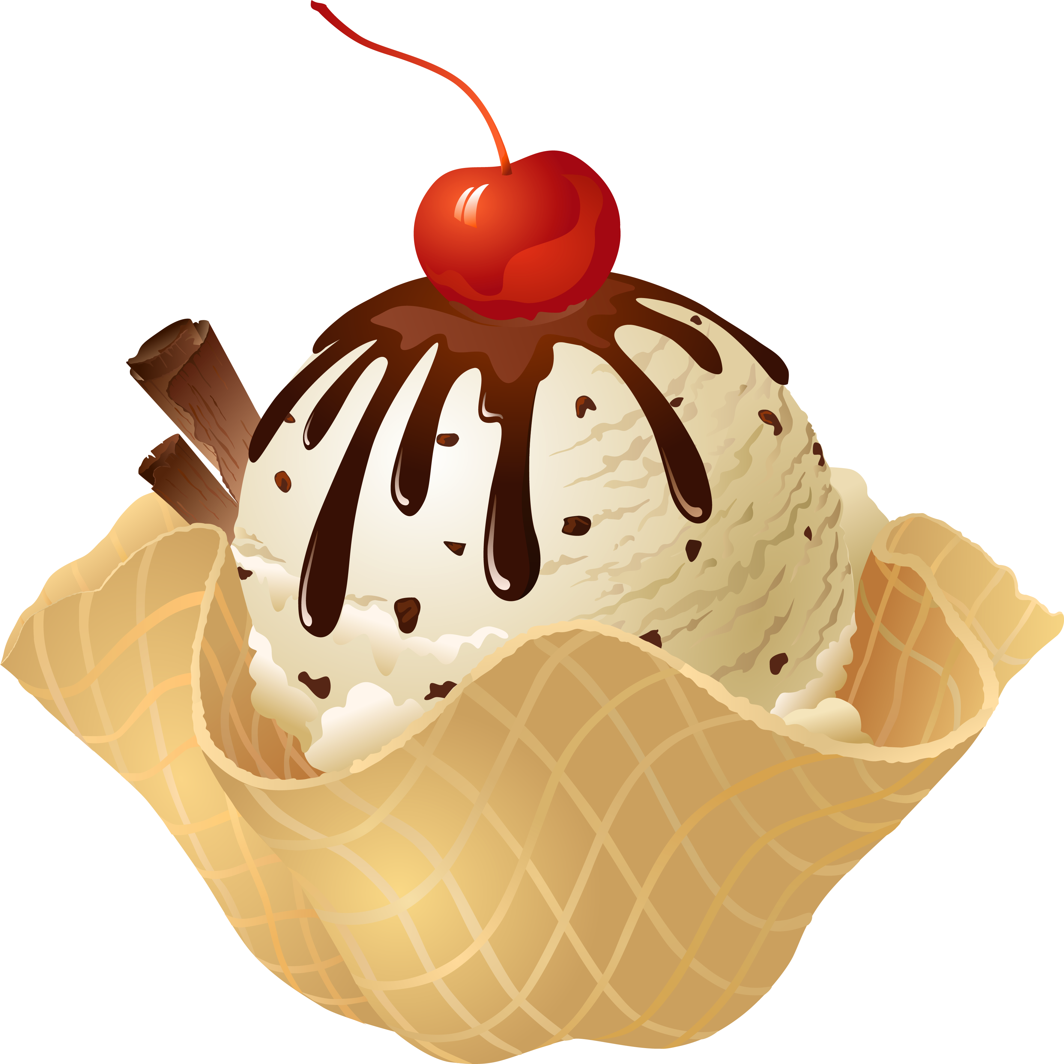 Transparent Vanilla Ice Cream Waffle Basket Png Picture - Curvy Girl For The Cadet By Sugar Jamison (3627x3627)