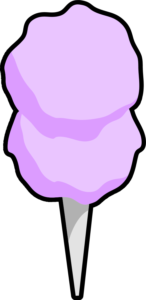 Cotton Candy Cone Clipart Suggest - Cotton Candy Clip Art (600x1231)